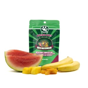 Pangea Complete Gecko Diet Watermelon for fruit-eating geckos.